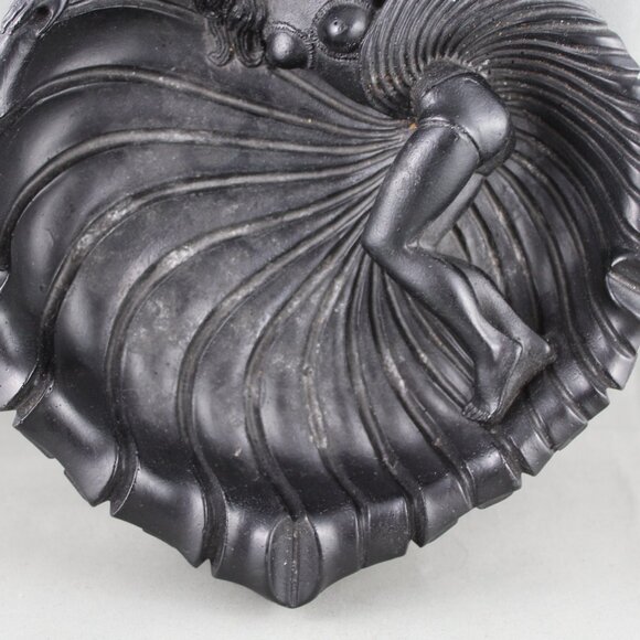 Vintage Tiki Ashtray - Naughty Hula by Coco Joe - Made with Lava - Tagged - Picture 3 of 9